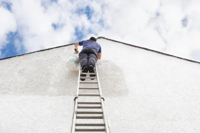 Peinture extérieure à la Grimaudière — façades et ravalement